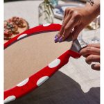 Realhomes Puantiyeli Dijital Baskılı Modern 2'li Yuvarlak Servis Altlığı - Supla Realhomes