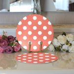 - Supla2li-543-Gorsel3 - Realhomes Realhomes Puantiyeli Dijital Baskılı Modern 2'li Yuvarlak Servis Altlığı - Supla Realhomes