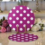 - Supla2li-544-Gorsel1 - Realhomes Realhomes Puantiyeli Dijital Baskılı Modern 2'li Yuvarlak Servis Altlığı - Supla Realhomes