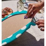 Realhomes Puantiyeli Dijital Baskılı Modern 2'li Yuvarlak Servis Altlığı - Supla Realhomes