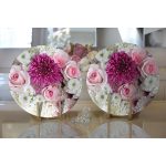 - Supla2li-55-Gorsel2 - Realhomes Realhomes Çiçek Demeti Dijital Baskılı Modern 2'li Yuvarlak Servis Altlığı - Supla Realhomes