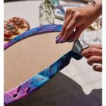 - Supla2li-5523-Gorsel4 - Realhomes Realhomes Tropik Yapraklı Özel Tasarım Dijital Baskılı Modern 2'li Yuvarlak Servis Altlığı - Supla Realhomes