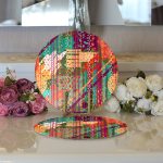 - Supla2li-5578-Gorsel3 - Realhomes Realhomes Halı Desenli Modern 2'li Yuvarlak Servis Altlığı - Supla Realhomes