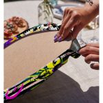 Realhomes Siyah Beyaz Temalı Çiçek Motifli Modern 2'li Yuvarlak Servis Altlığı - Supla Realhomes