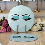 - Supla2li-563-Gorsel1 - Realhomes Realhomes Modern Kirpik Dijital Baskılı 2'li Yuvarlak Servis Altlığı - Supla Realhomes