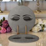 Realhomes Modern Kirpik Dijital Baskılı 2'li Yuvarlak Servis Altlığı - Supla Realhomes