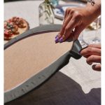 Realhomes Modern Kirpik Dijital Baskılı 2'li Yuvarlak Servis Altlığı - Supla Realhomes