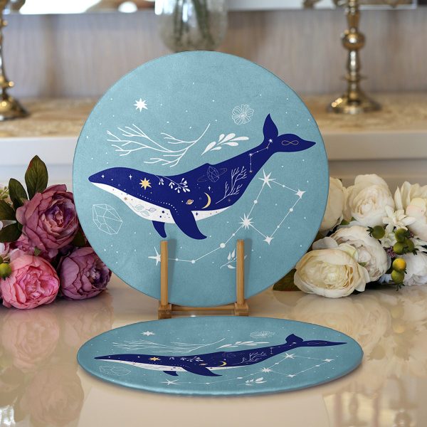 - Supla2li-5750-Gorsel1 - Realhomes  Realhomes Özel Tasarım Dijital Baskılı Modern 2'li Yuvarlak Servis Altlığı - Supla Realhomes