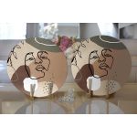 - Supla2li-5757-Gorsel2 - Realhomes Realhomes Bohemian Özel Tasarım Modern 2'li Yuvarlak Servis Altlığı - Supla Realhomes