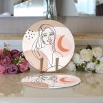 - Supla2li-5781-Gorsel3 - Realhomes  Realhomes Bohemian Özel Tasarım Modern 2'li Yuvarlak Servis Altlığı - Supla Realhomes