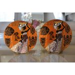 Realhomes Çanaklı Arap Kadın Motifli Modern 2'li Yuvarlak Servis Altlığı - Supla Realhomes