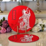 - Supla2li-5828-Gorsel1 - Realhomes Realhomes Ağaç Dal Motifli Japan Kız Motifli Modern 2'li Yuvarlak Servis Altlığı - Supla Realhomes