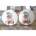 - Supla2li-584-Gorsel2 - Realhomes  Realhomes Fashion Girl Dijital Baskılı Modern 2'li Yuvarlak Servis Altlığı - Supla Realhomes