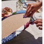 Realhomes Kuş ve Gül Detaylı Kadın Motifli Modern 2'li Yuvarlak Servis Altlığı - Supla Realhomes