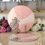 - Supla2li-5870-1-Gorsel1 - Realhomes Realhomes Dijital Baskılı Modern 2'li Yuvarlak Servis Altlığı - Supla Realhomes