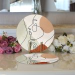 Realhomes Bohemian Özel Tasarım Modern 2'li Yuvarlak Servis Altlığı - Supla Realhomes