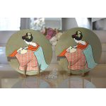 - Supla2li-5881-Gorsel2 - Realhomes Realhomes Dijital Baskılı Özel Tasarım Modern 2'li Yuvarlak Servis Altlığı - Supla Realhomes