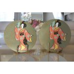 - Supla2li-5884-Gorsel2 - Realhomes Realhomes Dijital Baskılı Özel Tasarım Modern 2'li Yuvarlak Servis Altlığı - Supla Realhomes