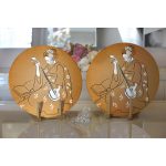 - Supla2li-5885-Gorsel2 - Realhomes Realhomes Dijital Baskılı Özel Tasarım Modern 2'li Yuvarlak Servis Altlığı - Supla Realhomes