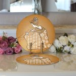 Realhomes Dijital Baskılı Özel Tasarım Modern 2'li Yuvarlak Servis Altlığı - Supla Realhomes