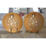 Realhomes Dijital Baskılı Özel Tasarım Modern 2'li Yuvarlak Servis Altlığı - Supla Realhomes