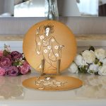 Realhomes Dijital Baskılı Özel Tasarım Modern 2'li Yuvarlak Servis Altlığı - Supla Realhomes