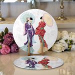 Realhomes Dijital Baskılı Özel Tasarım Modern 2'li Yuvarlak Servis Altlığı - Supla Realhomes