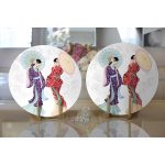 Realhomes Dijital Baskılı Özel Tasarım Modern 2'li Yuvarlak Servis Altlığı - Supla Realhomes