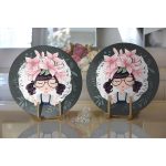 - Supla2li-590-Gorsel2 - Realhomes  Realhomes Fashion Girl Dijital Baskılı Modern 2'li Yuvarlak Servis Altlığı - Supla Realhomes