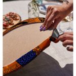 Realhomes Özel Tasarım Dijital Baskılı Modern 2'li Yuvarlak Servis Altlığı - Supla Realhomes