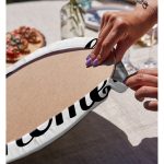 Realhomes Home Sweet Home Dijital Baskılı Modern 2'li Yuvarlak Servis Altlığı - Supla Realhomes