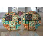 - Supla2li-6062-Gorsel2 - Realhomes Realhomes Özel Tasarım Dijital Baskılı Modern 2'li Yuvarlak Servis Altlığı - Supla Realhomes