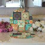 - Supla2li-6062-Gorsel3 - Realhomes Realhomes Özel Tasarım Dijital Baskılı Modern 2'li Yuvarlak Servis Altlığı - Supla Realhomes