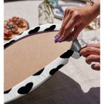 Realhomes Modern Kalp Desenli Dijital Baskılı Kılı 2'li Yuvarlak Servis Altlığı - Supla Realhomes