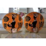 - Supla2li-6076-Gorsel2 - Realhomes Realhomes Özel Tasarım Dijital Baskılı Modern 2'li Yuvarlak Servis Altlığı - Supla Realhomes