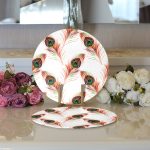 Realhomes Özel Tasarım Dijital Baskılı Modern 2'li Yuvarlak Servis Altlığı - Supla Realhomes