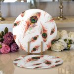 - Supla2li-6174-Gorsel1 - Realhomes Realhomes Özel Tasarım Dijital Baskılı Modern 2'li Yuvarlak Servis Altlığı - Supla Realhomes