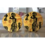 - Supla2li-6179-Gorsel2 - Realhomes Realhomes Özel Tasarım Dijital Baskılı Modern 2'li Yuvarlak Servis Altlığı - Supla Realhomes