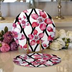 - Supla2li-6186-Gorsel1 - Realhomes Realhomes Özel Tasarım Dijital Baskılı Modern 2'li Yuvarlak Servis Altlığı - Supla Realhomes