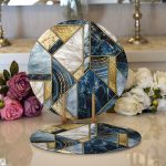 Realhomes Özel Tasarım Dijital Baskılı Modern 2'li Yuvarlak Servis Altlığı - Supla Realhomes