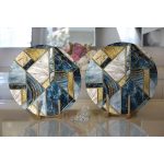 Realhomes Özel Tasarım Dijital Baskılı Modern 2'li Yuvarlak Servis Altlığı - Supla Realhomes