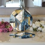 Realhomes Özel Tasarım Dijital Baskılı Modern 2'li Yuvarlak Servis Altlığı - Supla Realhomes