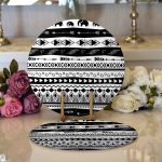 Realhomes Özel Tasarım Dijital Baskılı Modern 2'li Yuvarlak Servis Altlığı - Supla Realhomes