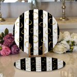 Realhomes Özel Tasarım Dijital Baskılı Modern 2'li Yuvarlak Servis Altlığı - Supla Realhomes