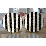 Realhomes Özel Tasarım Dijital Baskılı Modern 2'li Yuvarlak Servis Altlığı - Supla Realhomes