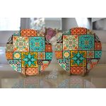 - Supla2li-6337-Gorsel2 - Realhomes  Realhomes Özel Tasarım Dijital Baskılı Modern 2'li Yuvarlak Servis Altlığı - Supla Realhomes