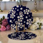 - Supla2li-6552-Gorsel1 - Realhomes Realhomes Özel Tasarım Dijital Baskılı Modern 2'li Yuvarlak Servis Altlığı - Supla Realhomes