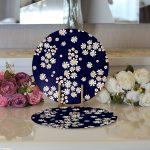 - Supla2li-6552-Gorsel3 - Realhomes Realhomes Özel Tasarım Dijital Baskılı Modern 2'li Yuvarlak Servis Altlığı - Supla Realhomes