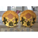 - Supla2li-6636-Gorsel2 - Realhomes Realhomes Özel Tasarım Dijital Baskılı Modern 2'li Yuvarlak Servis Altlığı - Supla Realhomes