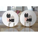 - Supla2li-6699-Gorsel2 - Realhomes Realhomes Özel Tasarım Dijital Baskılı Modern 2'li Yuvarlak Servis Altlığı - Supla Realhomes